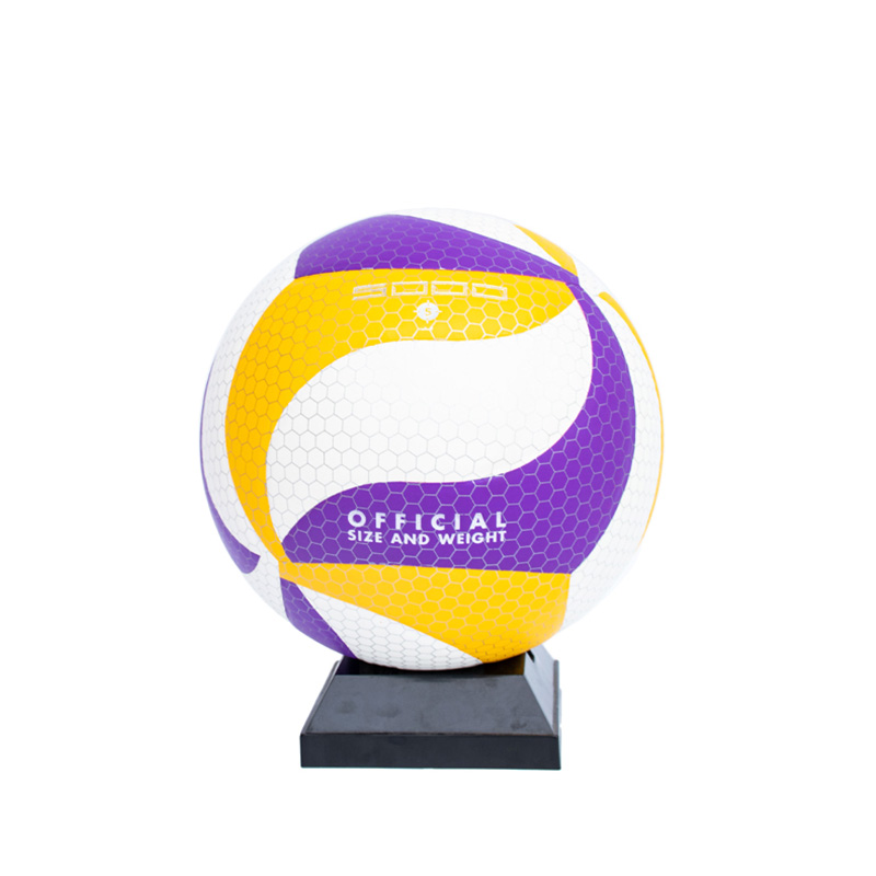 PU grid laminated volleyball 5#