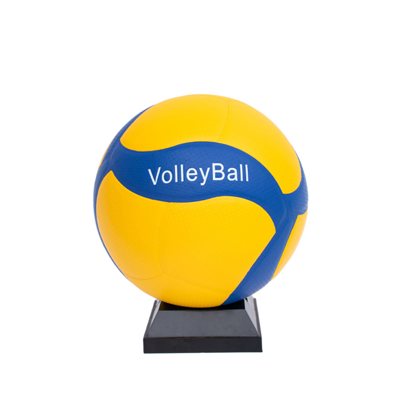 Yellow PU golf surface laminated volleyball  