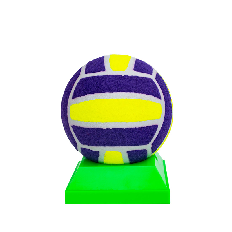 7‘’ Purple Yellow Color Inflatable Jumbo Tennis Ball 