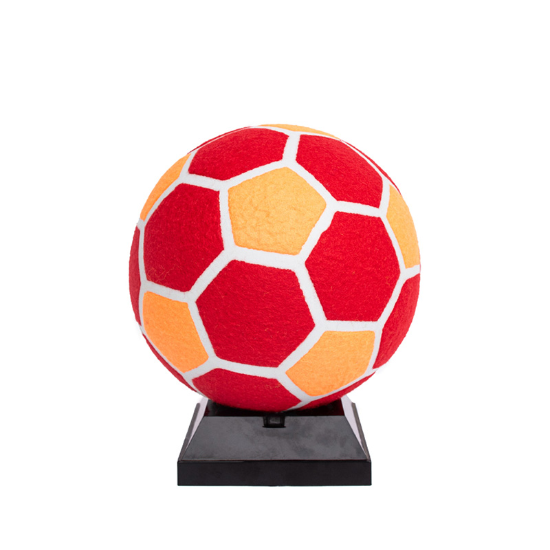 Red Orange Soccer Shape 9.5Inch Inflatable Tennis Ball