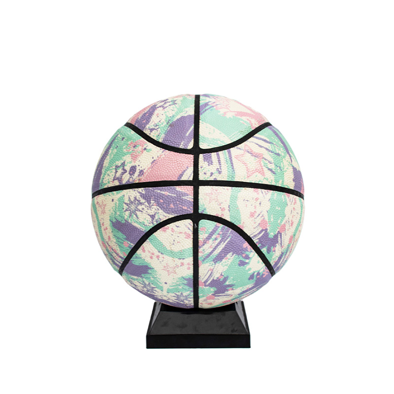 Official Size 7 PVC night light laminated basketball 