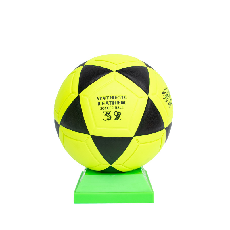 Green black PVC Laminated Soccer Ball