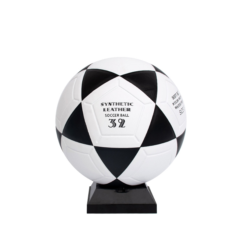 White black PVC Laminated Soccer Ball 