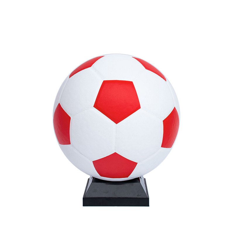 Classical White&Red Size 5 Laminated Soccer Ball