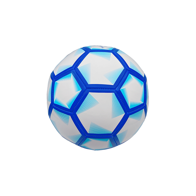 Blue match training indoor and outdoor machine sewing soccer ball 