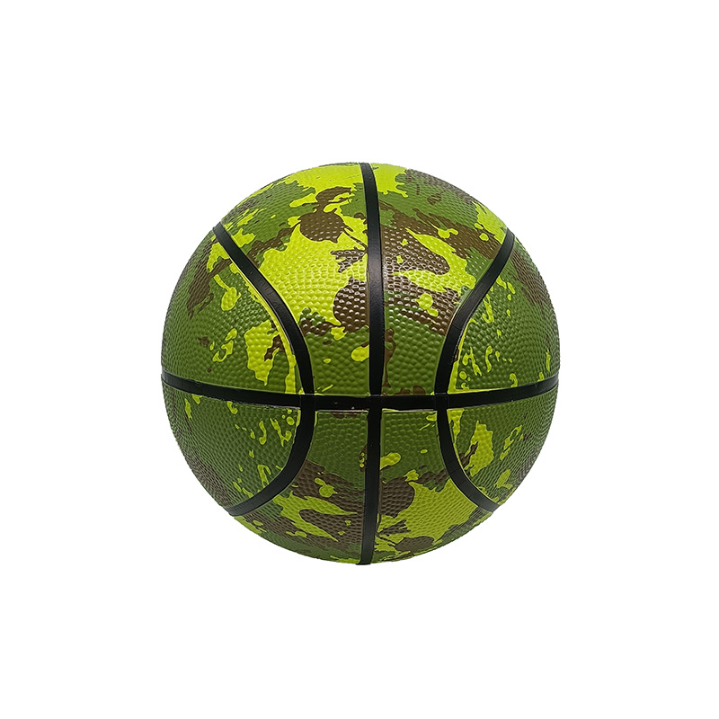 Inflatable rubber basketball 