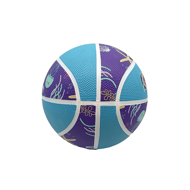 Customized logo and size soft rubber basketball 